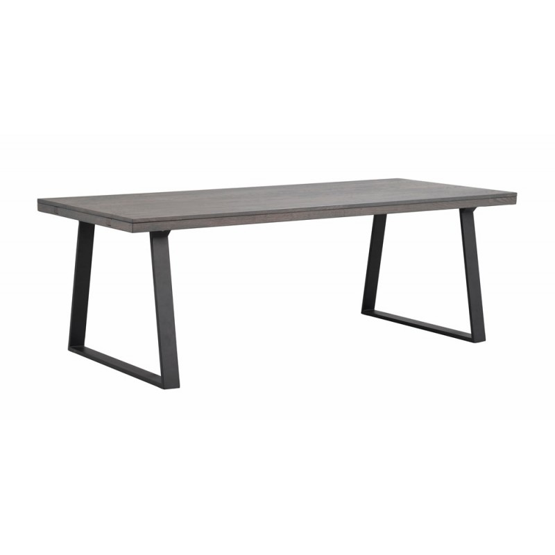 RO Brooklyn Extending Dining Table U 220x95 Dark Brown/Black